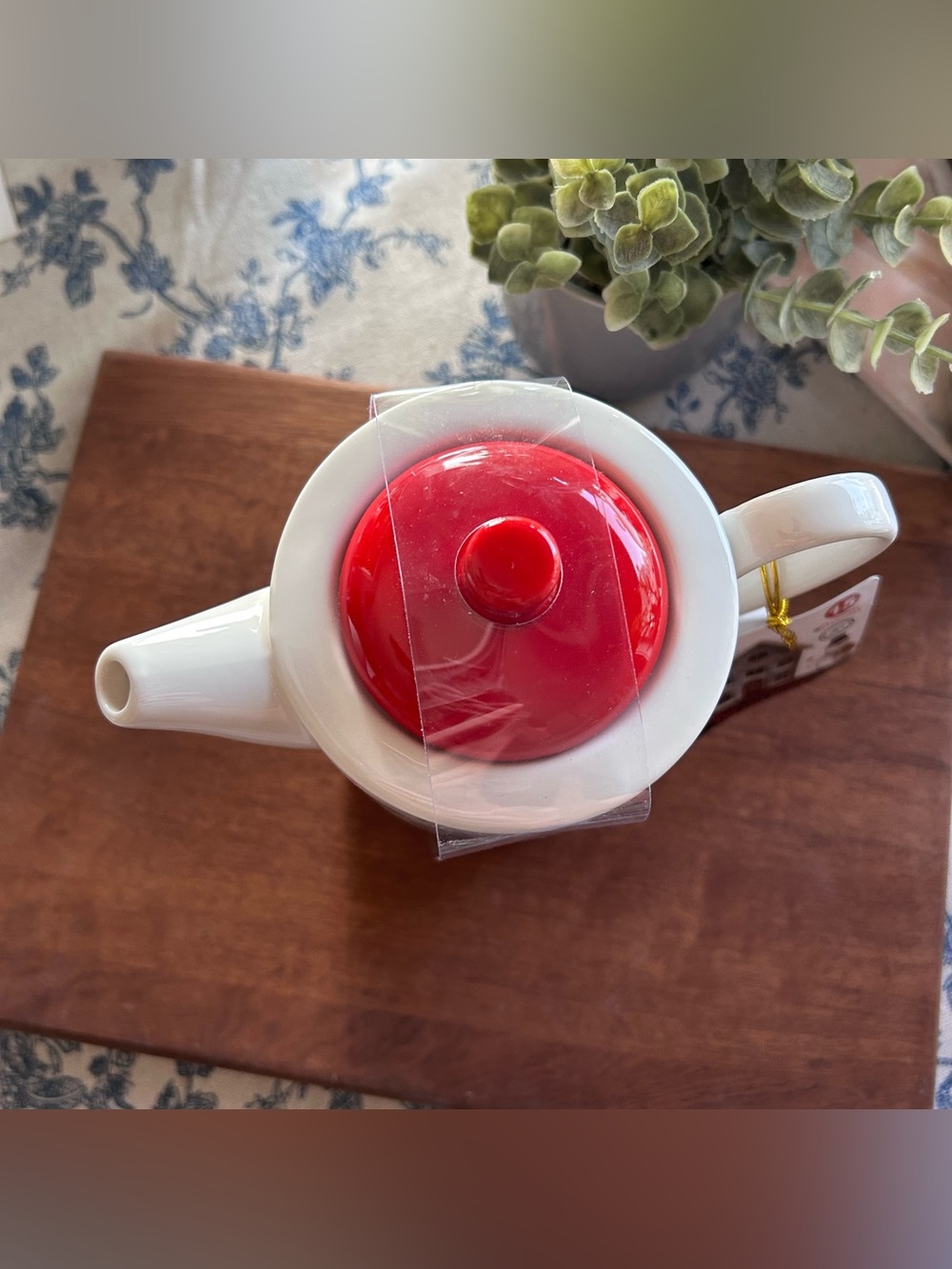 🎄TOUCH ORGANIC • Stackable Holiday Porcelain “Tea for One” Set - Picture 7 of 12